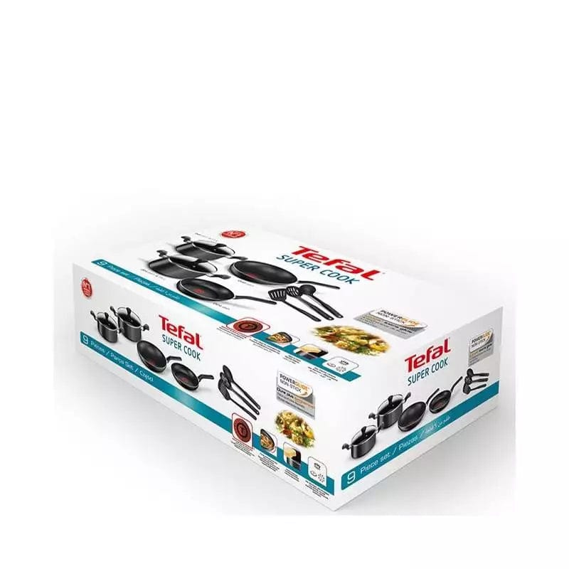 TEFAL POTS Tefal Super Cook Non-Stick 9 Piece Set B459S94 (7157701836889)