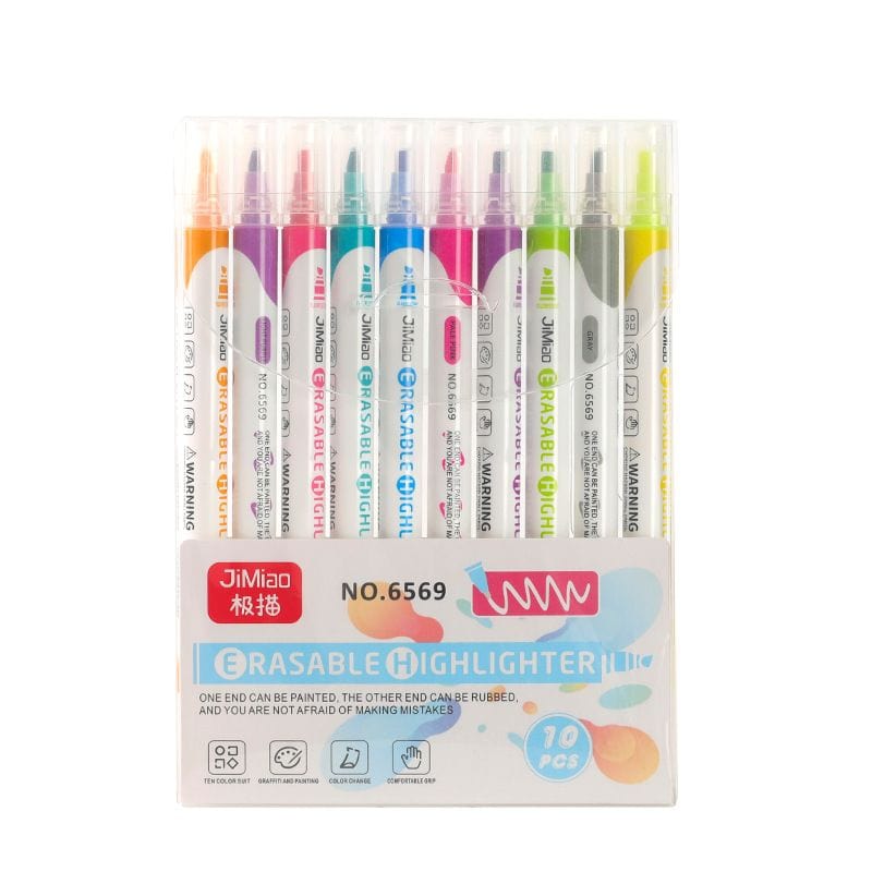 The Art Journey Tech & Office The Art Journey 10-Color Erasable Highlighter ART023