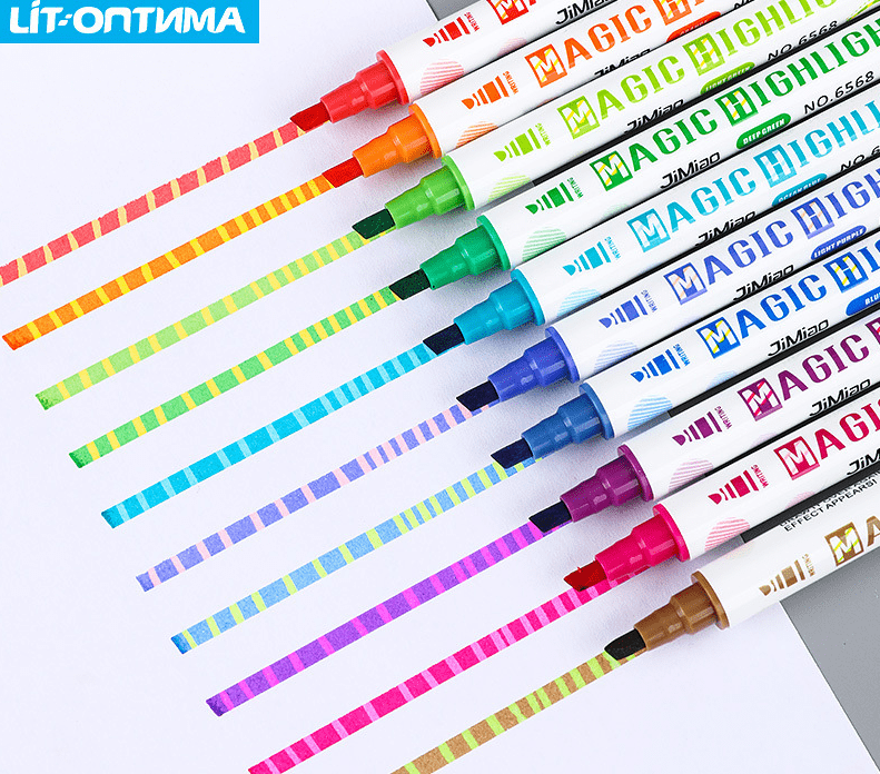 The Art Journey Tech & Office The Art Journey 10-Color Magic Highlighter ART022