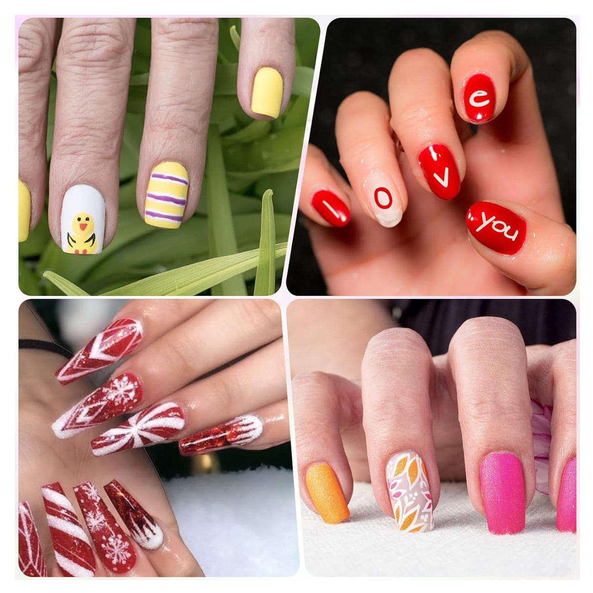 The Art Journey Tech & Office The Art Journey 12 Color 3D Nail Art Pens Set Nail Point Graffiti Dotting Pens ART013