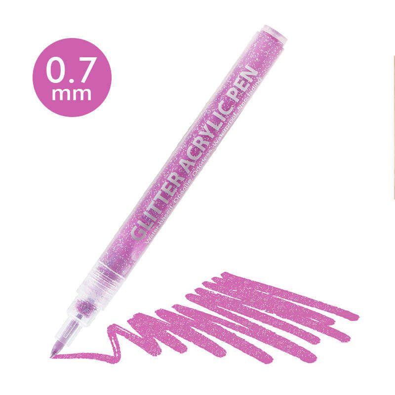 The Art Journey Tech & Office The Art Journey 12 Color Glitter Acrylic Pen Set ART011 (7802269892697)