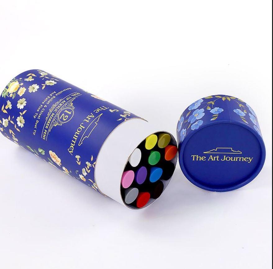 The Art Journey Tech & Office The Art Journey 12 Piece Dual Tip Marker Nib ART004