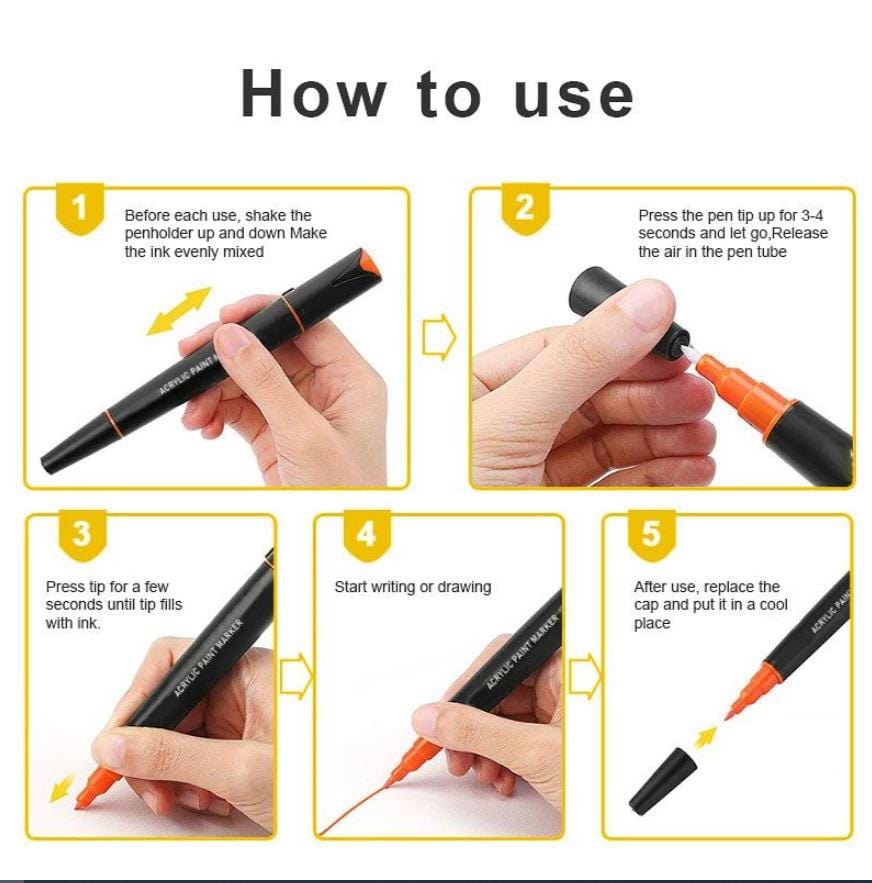 The Art Journey Tech & Office The Art Journey 12 Piece Dual Tip Marker Nib ART004