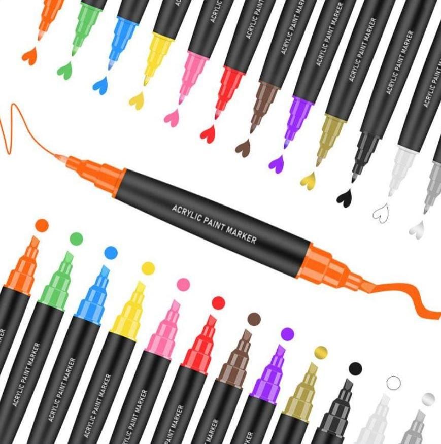 The Art Journey Tech & Office The Art Journey 12 Piece Dual Tip Marker Nib ART004 (7802269204569)