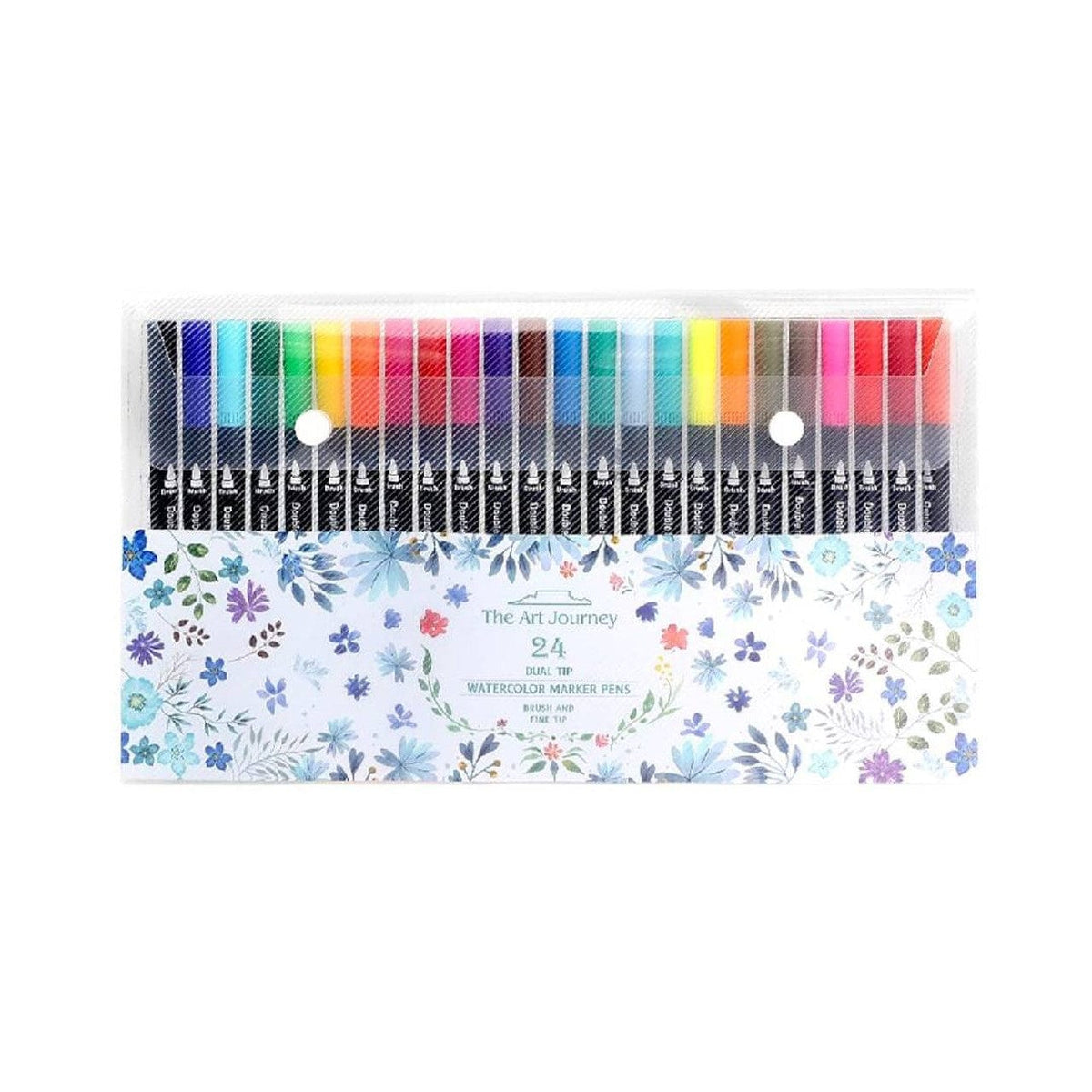 The Art Journey Tech & Office The Art Journey 24 Piece Double Head Waterproof Brush Pen ART002 (7802237321305)