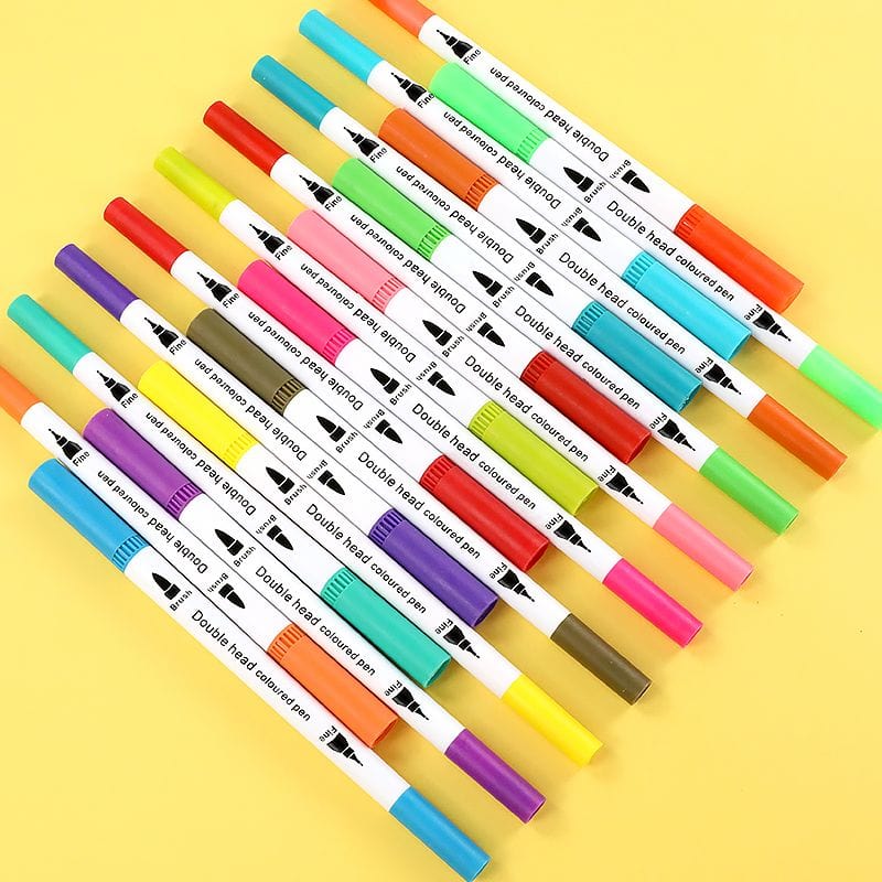 The Art Journey Tech & Office The Art Journey 48 Dual Tip Artist Watercolor Markers Fine and Brush Tips ART001