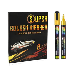 The Art Journey Tech & Office The Art Journey 8 Color Super Metallic Shine Acrylic Markers Pen ART007