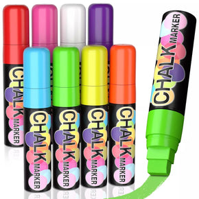 The Art Journey Tech & Office The Art Journey 8 -Neon Color Chalk Markers 15mm Nib Reversible Tip ART020