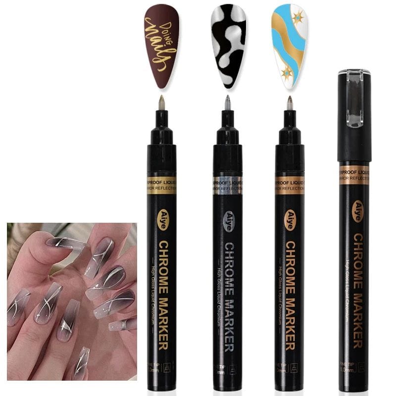 The Art Journey Tech & Office The Art Journey Aiye Metallic Chrome Permanent Marker  ART014 (7802279854169)
