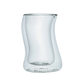 The Barista MUG Barista Borosilicate Double Wall 60ml Curve Café Espresso Coffee Cup 2pc 10201