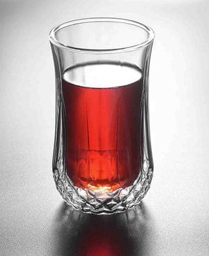The Barista MUG The Barista 2 Piece 250ML Double Wall Mug With Diamond Base Clear