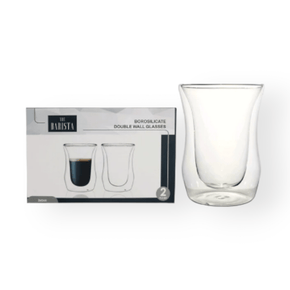 The Barista MUG The Barista Borosilicate Double Wall Glasses 260ML Clear 11401 (7287075962969)