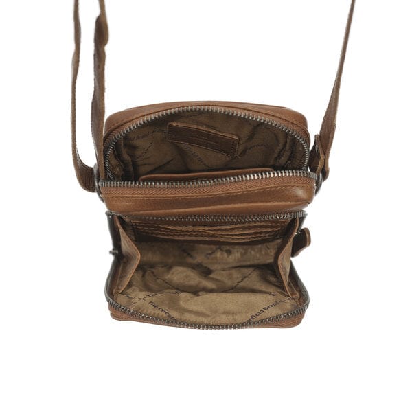 The Chesterfield Ladies Handbags The Chesterfield Leather Phone Pouch Cognac Hamilton (7486410883161)