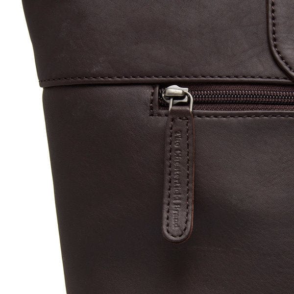 The Chesterfield Ladies Handbags The Chesterfield Leather Shopper Brown Monza