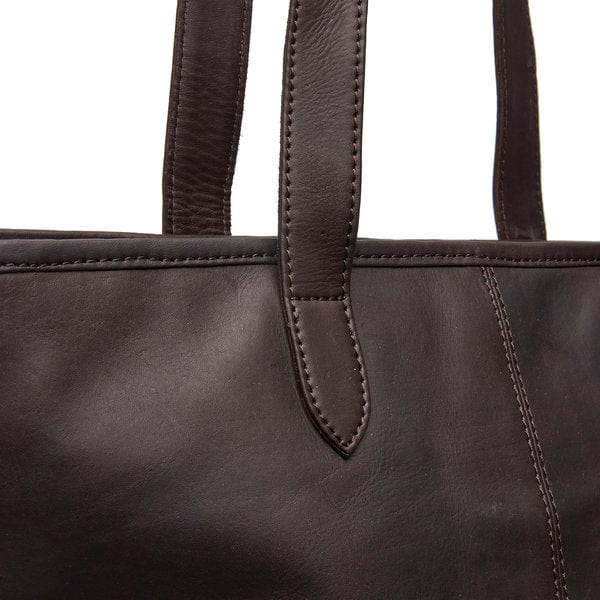 The Chesterfield Ladies Handbags The Chesterfield Leather Shopper Brown Monza