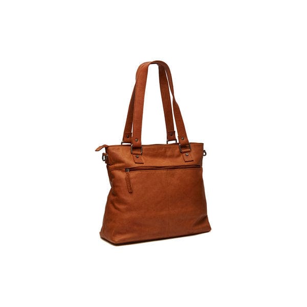 The Chesterfield Ladies Handbags The Chesterfield Leather Shopper Cognac Rome