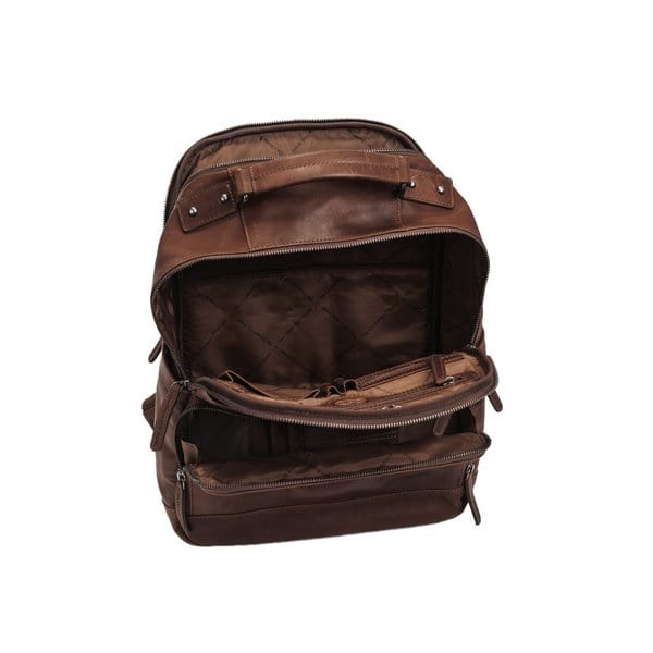 The Chesterfield Laptop Backpack The Chesterfield Leather Backpack Brown Austin (7486359961689)