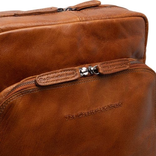 The Chesterfield Laptop Backpack The Chesterfield Mack Leather Backpack Cognac