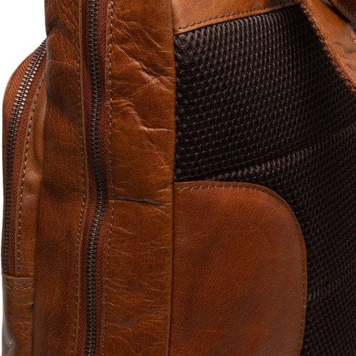 The Chesterfield Laptop Backpack The Chesterfield Mack Leather Backpack Cognac