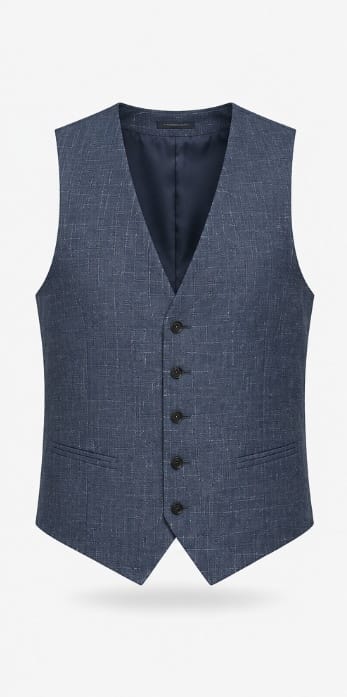 The Marcomen 3 piece suits Marcomen Men’s Navy Checked 3-Piece Suit