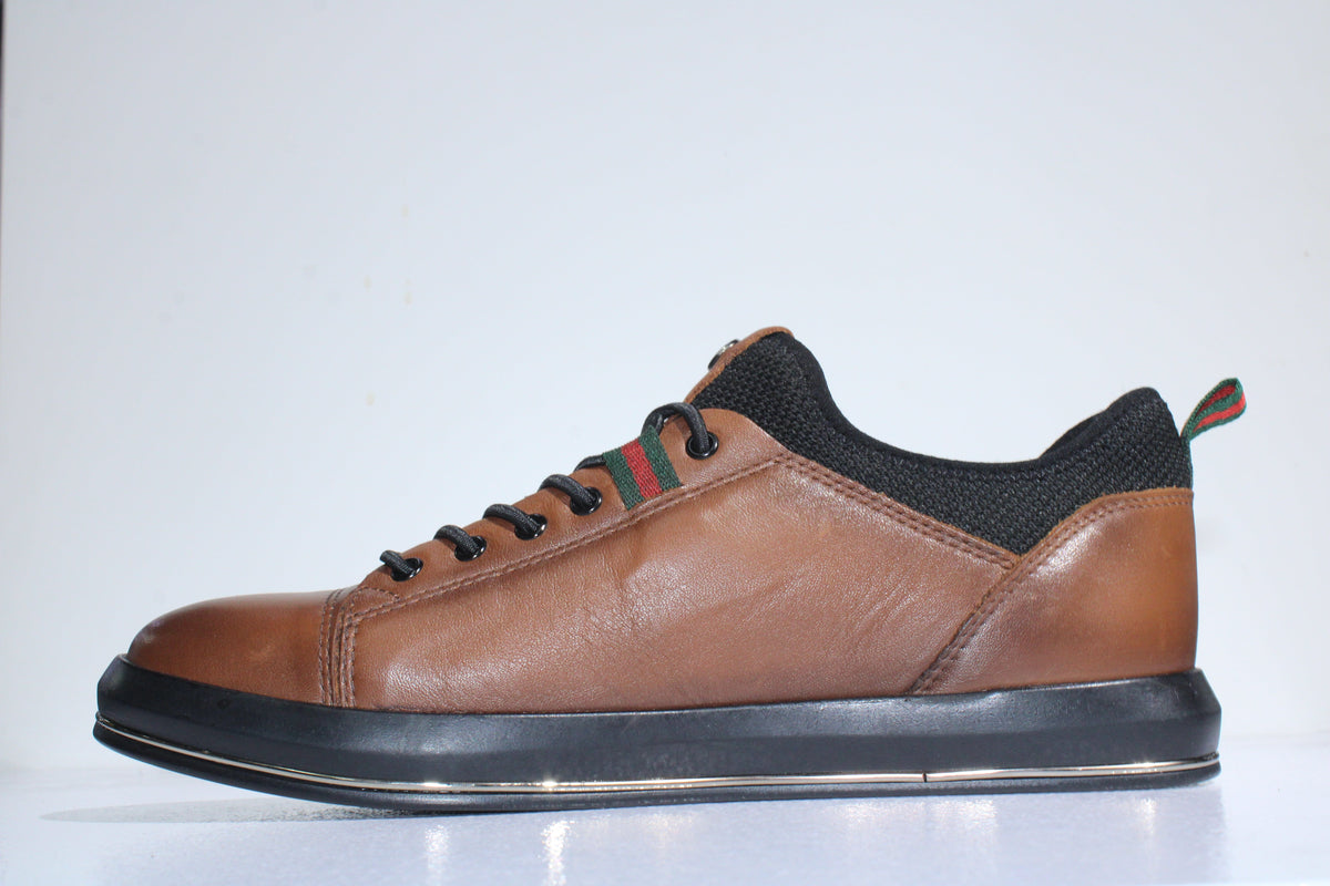 The Marcomen Casual Shoes The Marcomen Casual Leather Shoes Brown (7492173693017)