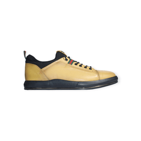 The Marcomen Casual Shoes The Marcomen Casual Leather Shoes Mustard (7492169728089)
