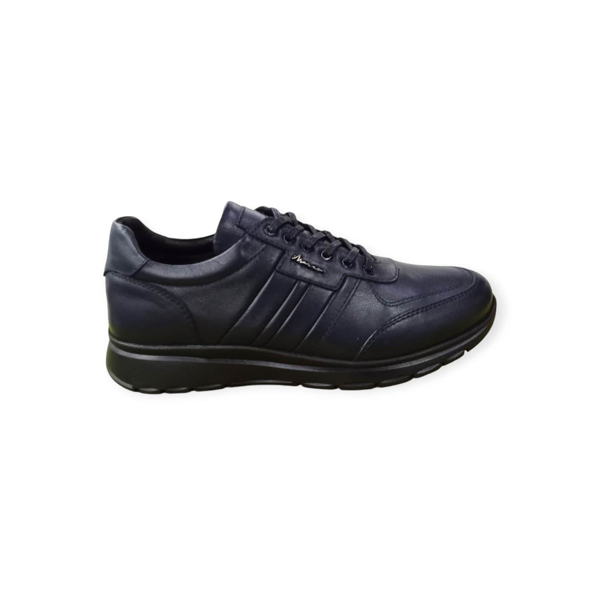 The Marcomen Sneaker The Marcomen Men's Leather Sneaker Navy (7803658928217)