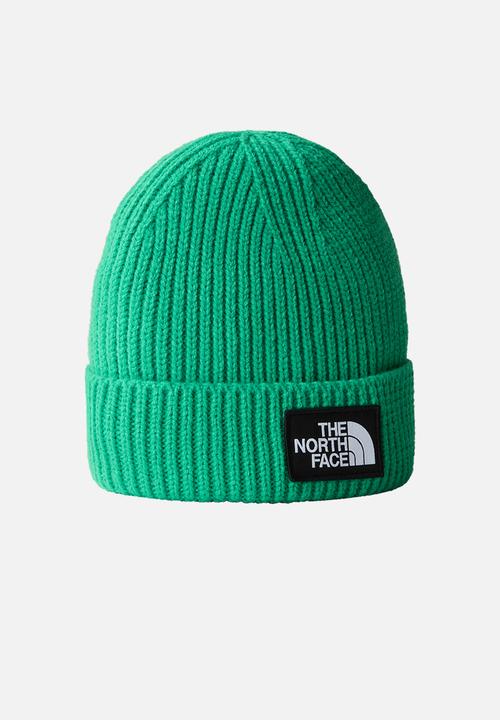 The North face Beanie The North Face Logo Box Cuffed Beanie Optic Emerald (7525762236505)