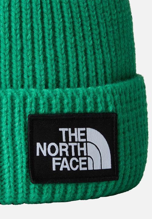 The North face Beanie The North Face Logo Box Cuffed Beanie Optic Emerald (7525762236505)