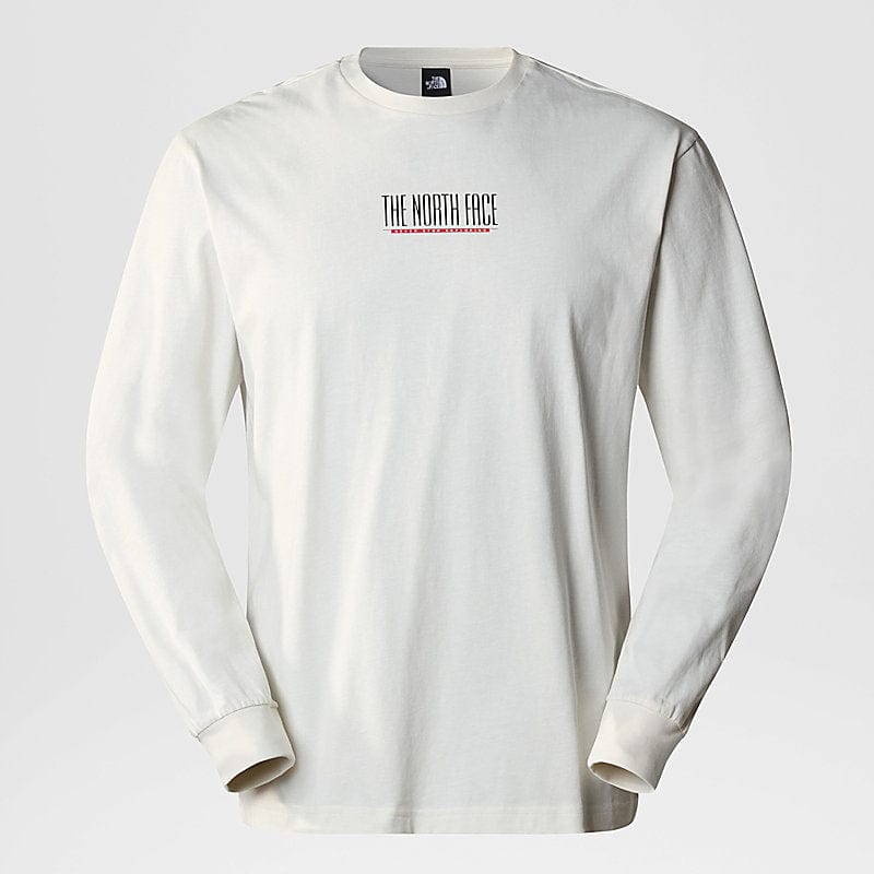 The North face T Shirt The North Face Men's TNF Est 1966 Long Sleeve T Shirt White Dune (7525973885017)