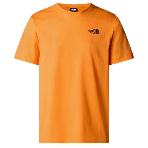 The North face T Shirt Xs The North Face S/s box nse tee - digital orange/white dune