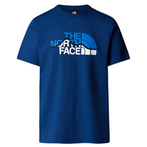 The North face T Shirt Xs The North Face Short Sleeve Mountain Line Tee - Estate Blue