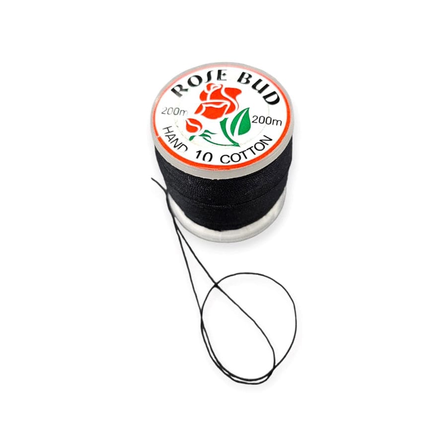 THREADS Habby Black Rosebud Sewing Cotton 200m