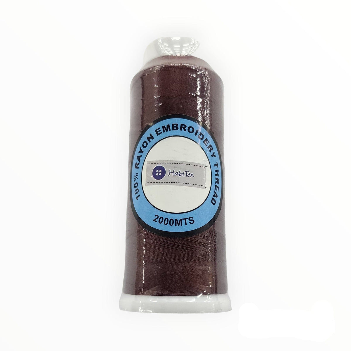 THREADS HABBY Chocolate Rayon Embroidery Thread 2000 m (7764512997465)