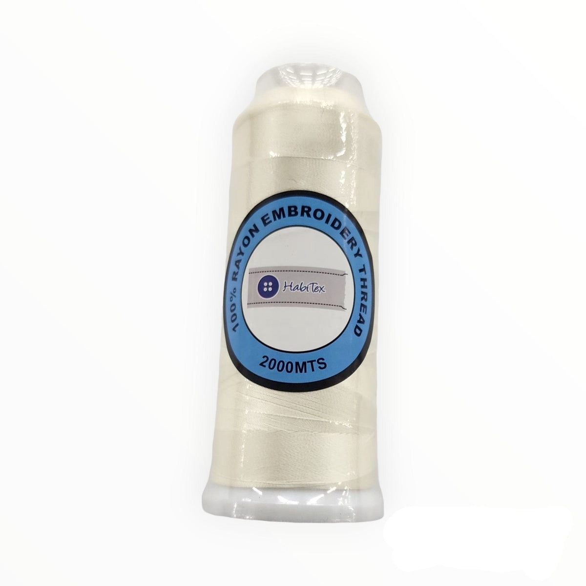 THREADS HABBY Cream Rayon Embroidery Thread 2000 m (7764512997465)