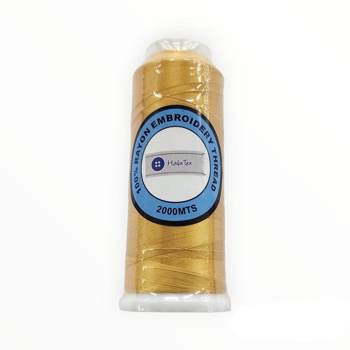 THREADS HABBY Gold Rayon Embroidery Thread 2000 m (7764512997465)