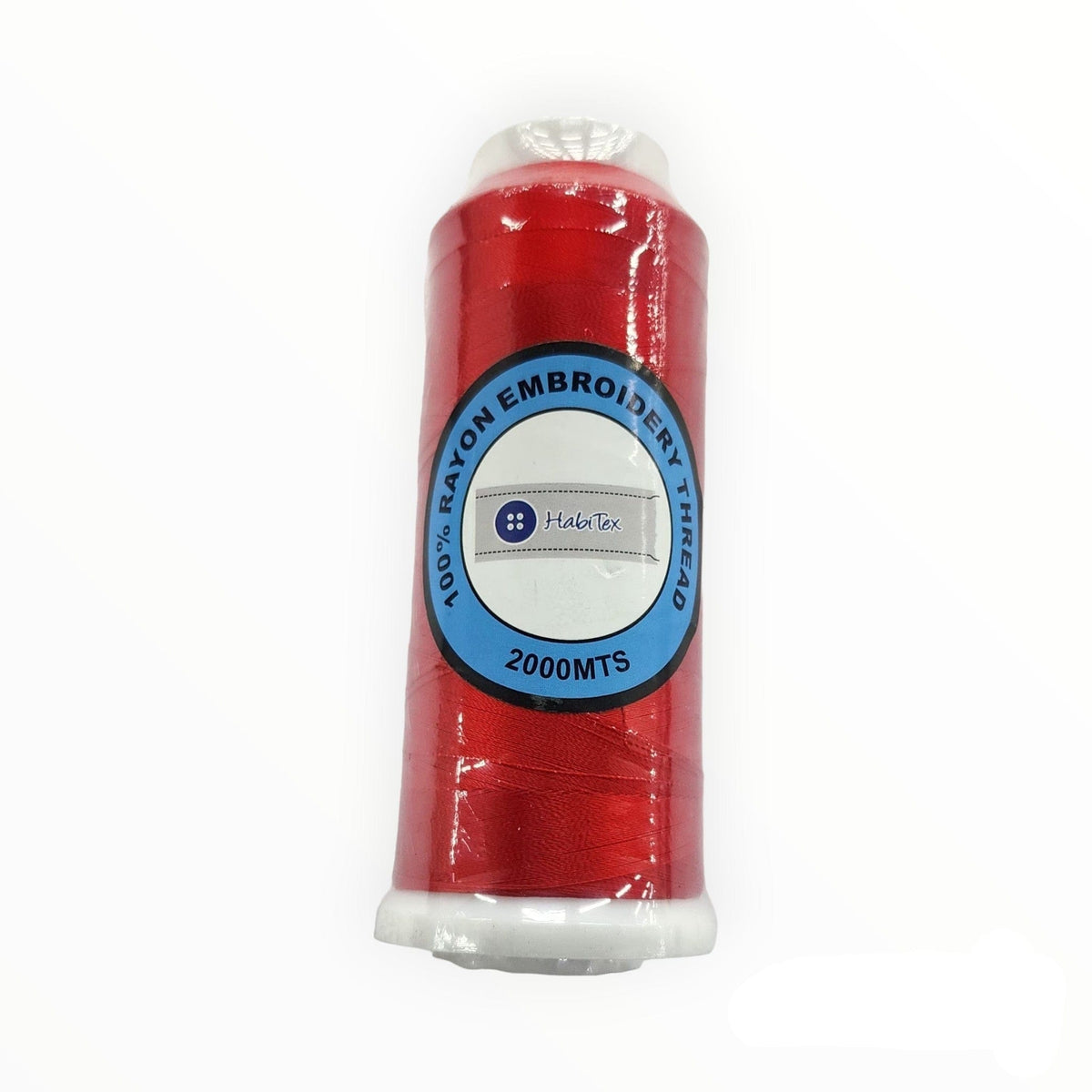 THREADS HABBY Red Rayon Embroidery Thread 2000 m (7764512997465)