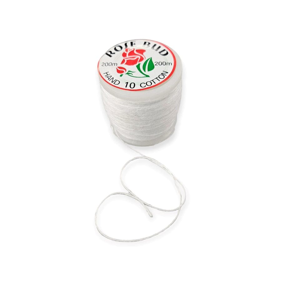 THREADS Habby White Rosebud Sewing Cotton 200m