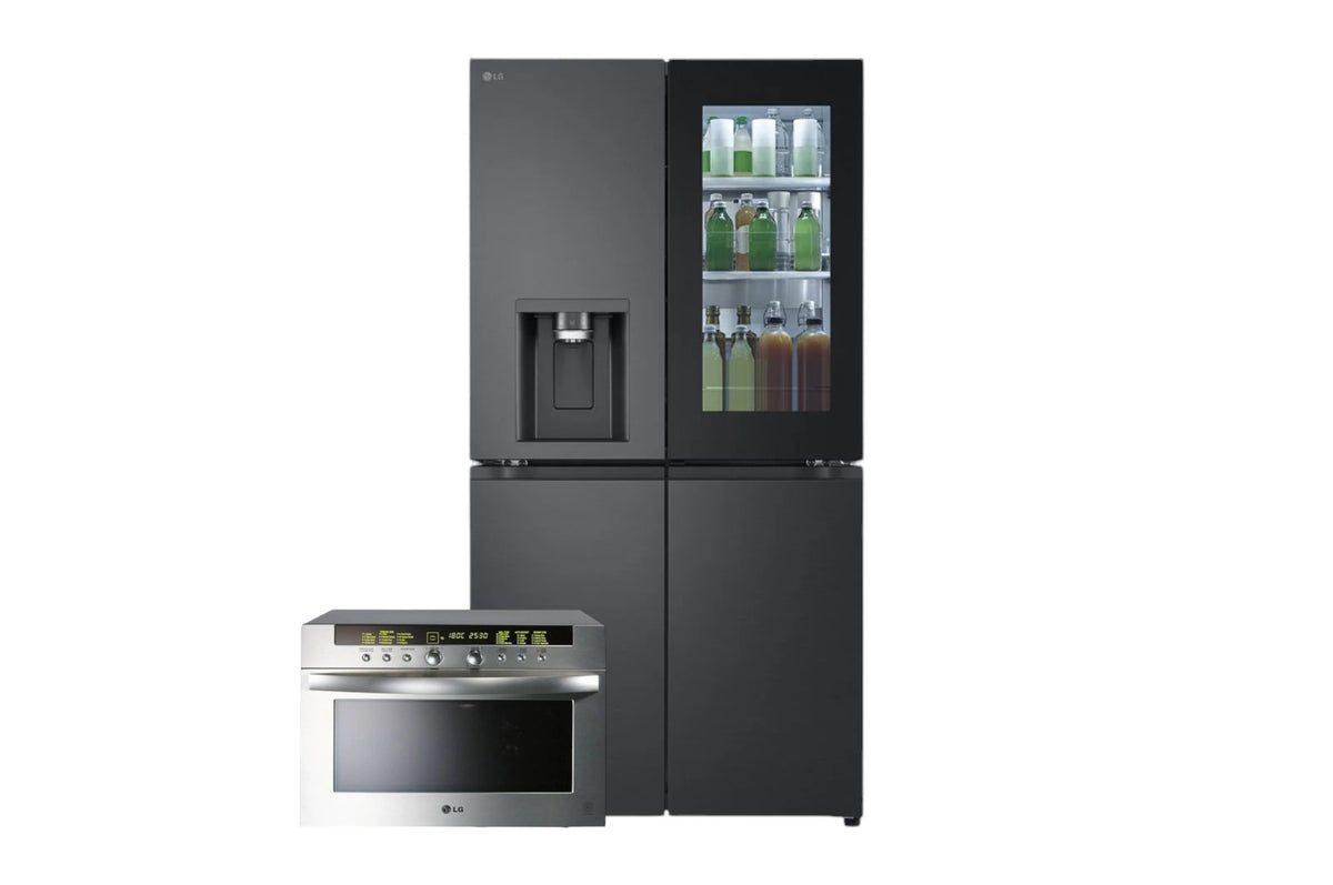 LG 733L Essence Black Steel French Door Fridge GC-X31FFCRL