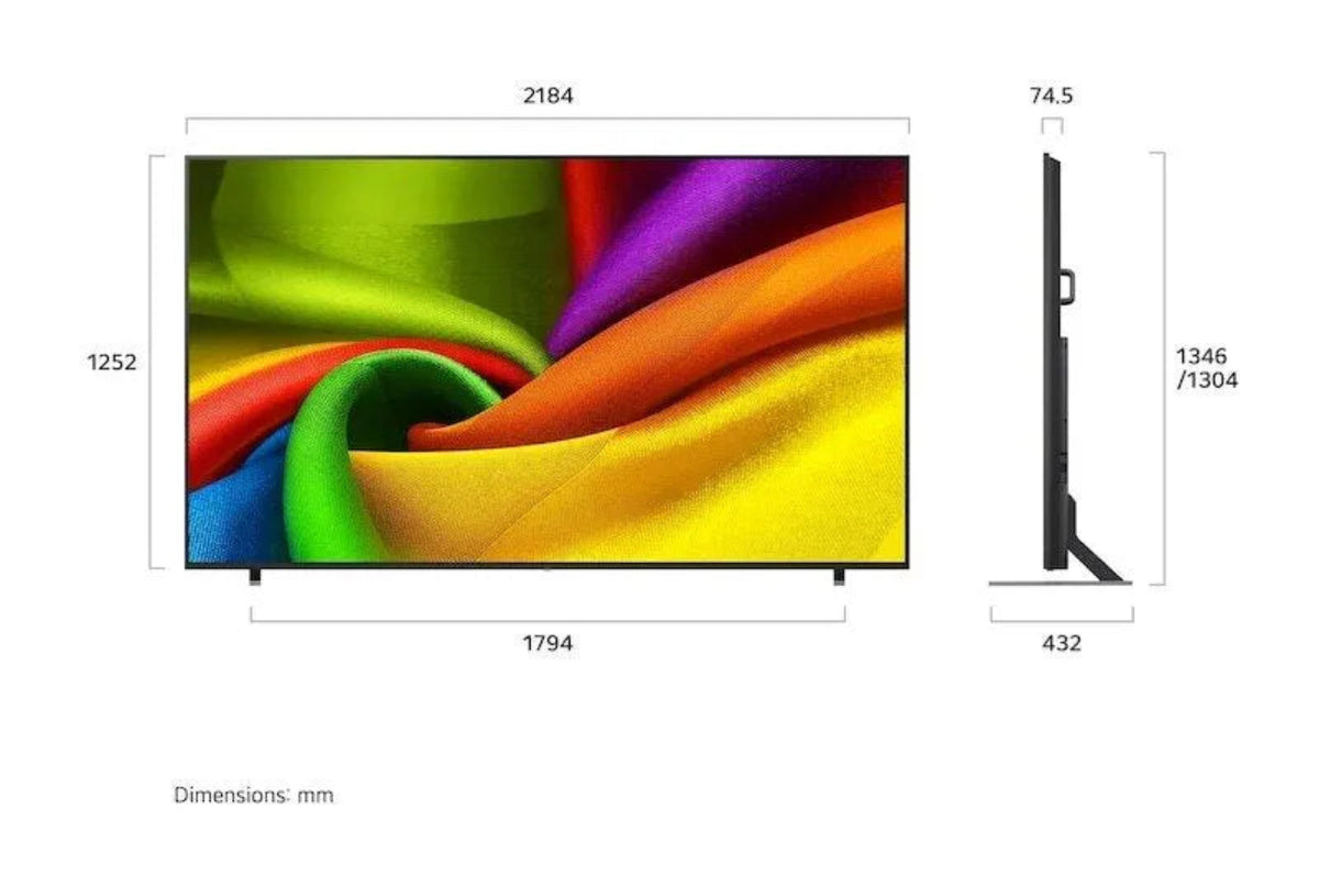 LG 98-Inch NANO 4K UHD AI NU85 Smart TV – 98NU850B6LB.