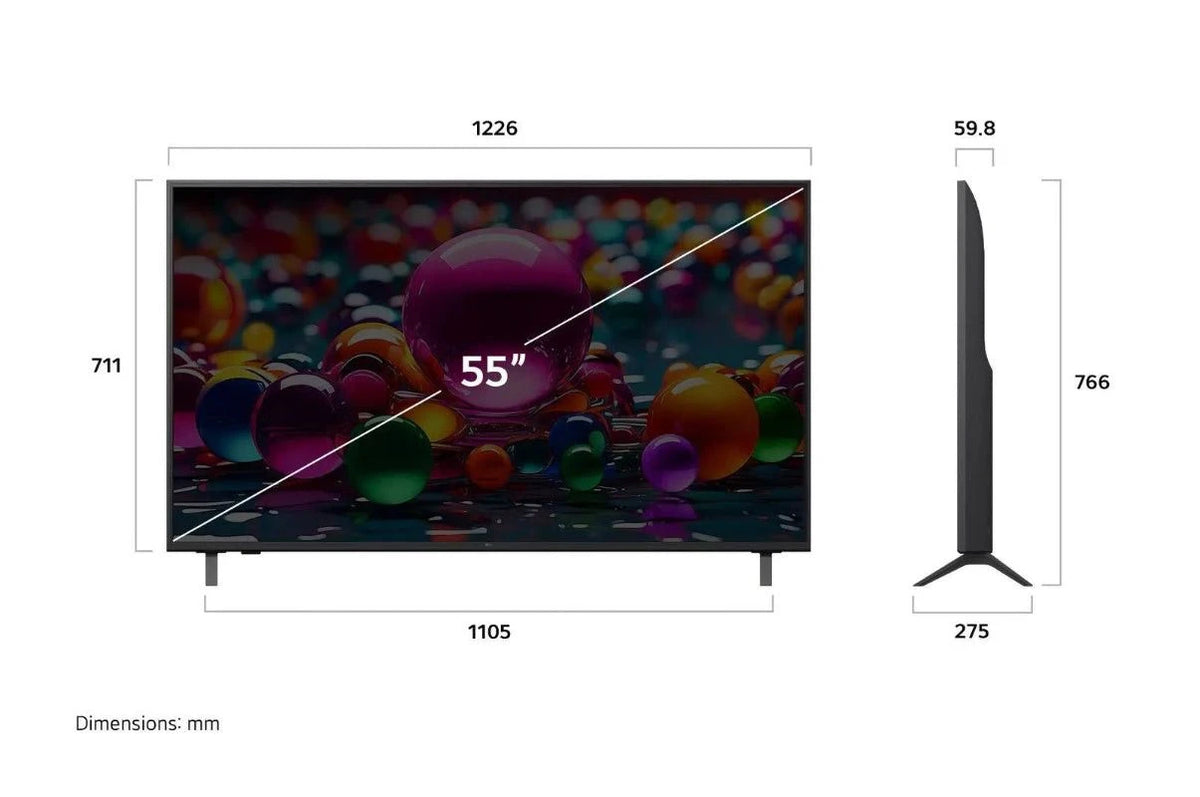 LG 139cm (55") UHD 4K Smart AI TV - 55UA85006LA.