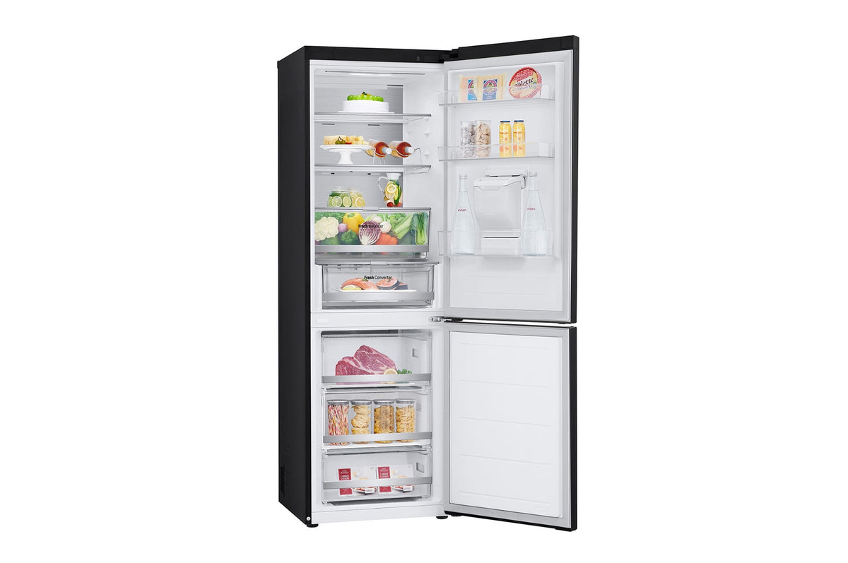 LG 343L Essence Matte Black Combi Fridge GC-F459FSUW