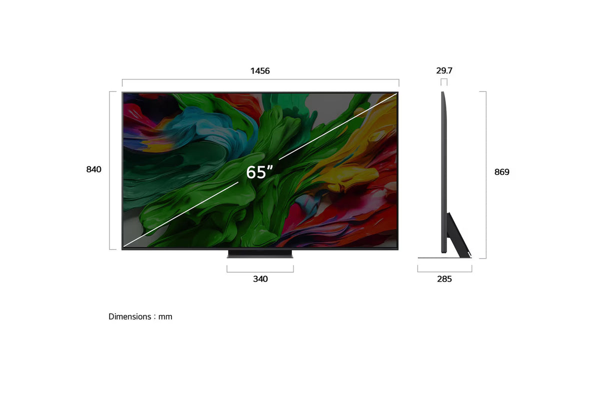65 Inch LG QNED evo AI MiniLED 4K Smart TV 2025 65QNED86A6A.AFAB