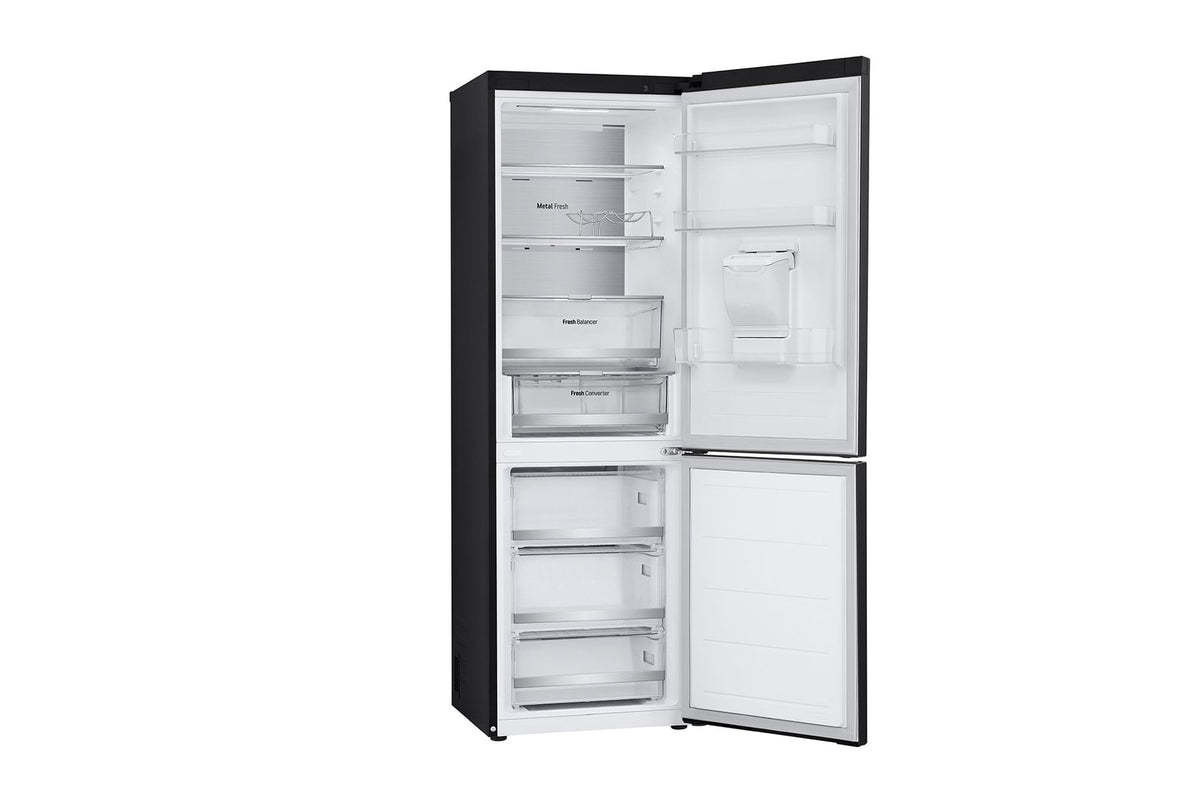 LG 343L Essence Matte Black Combi Fridge GC-F459FSUW