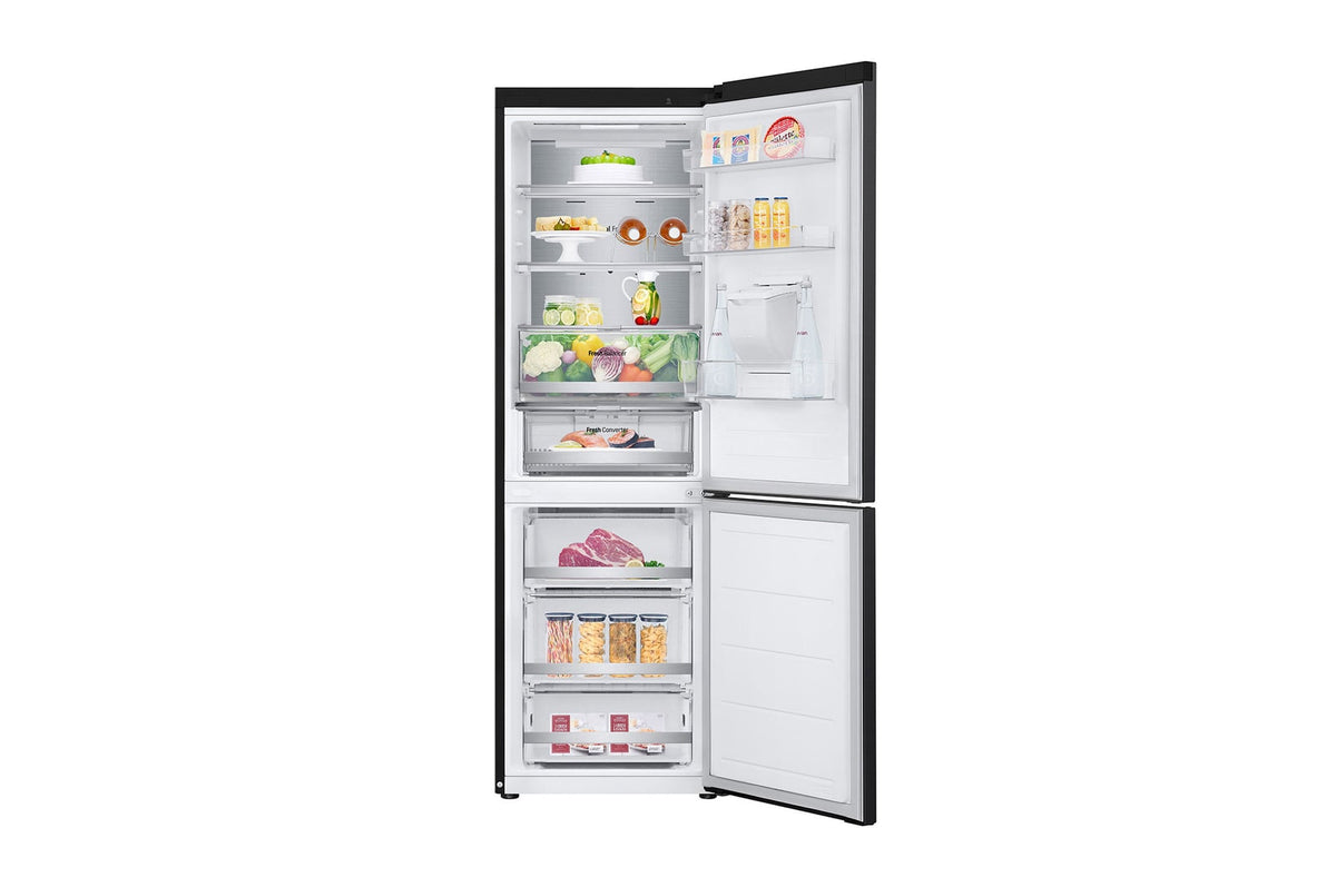 LG 343L Essence Matte Black Combi Fridge GC-F459FSUW