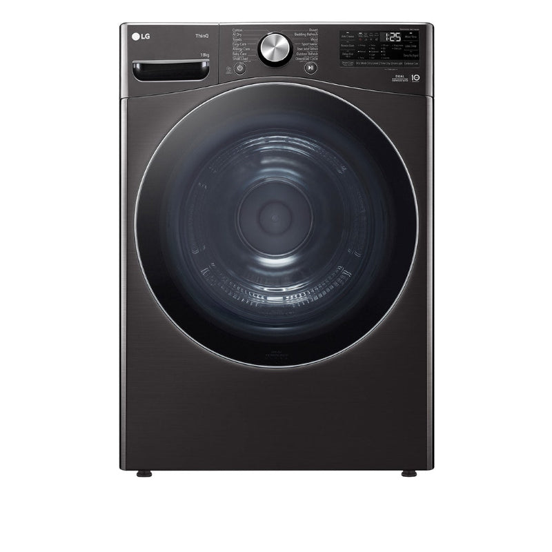 LG 18kg Black Dual Inverter Heat Pump Dryer RH18U8JVCW