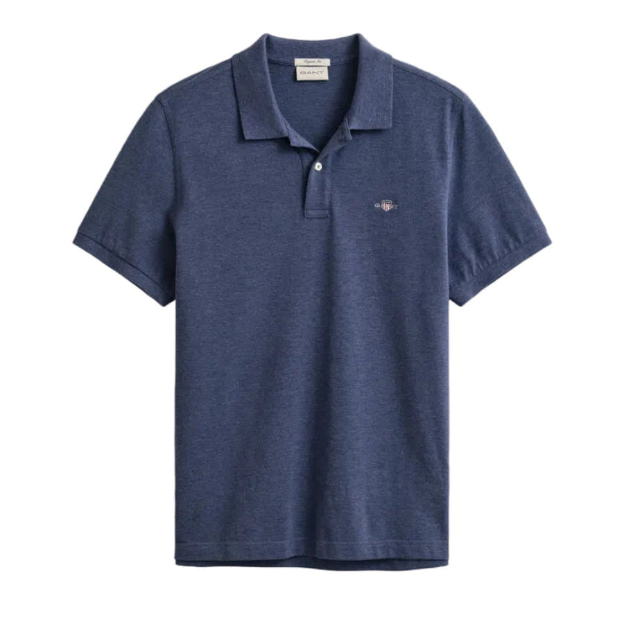 Gant Dark Blue Pique T-Shirt  Regular Fit