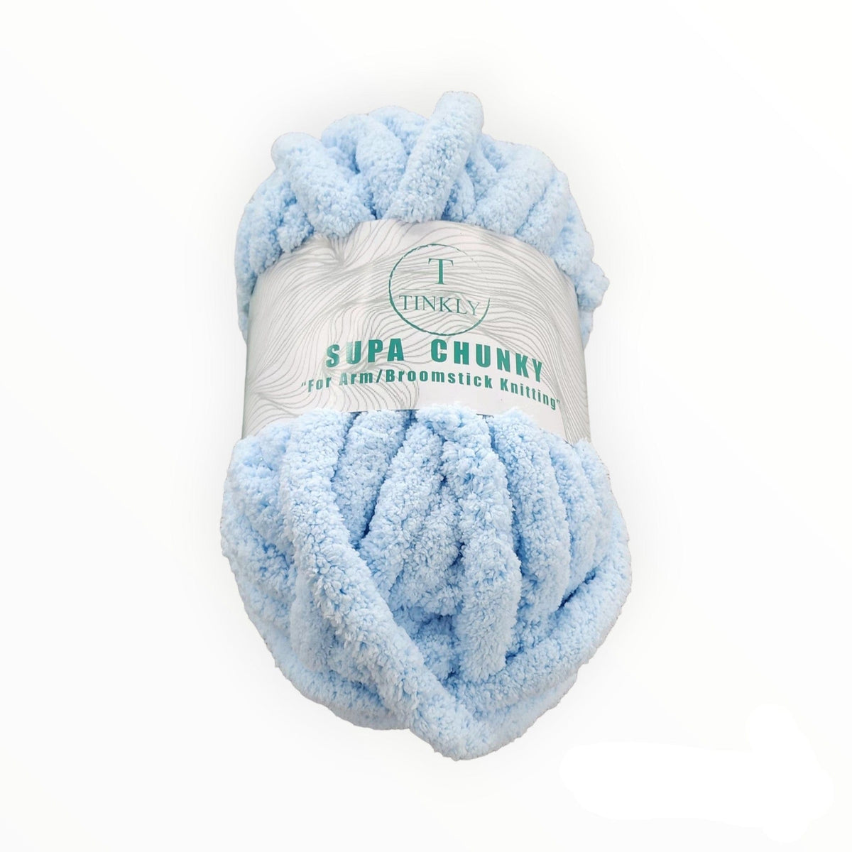 TINKLY Dress Fabrics Tin104-038 Baby Blue Tinkly Supa Chunky Yarn 250G (7283401523289)