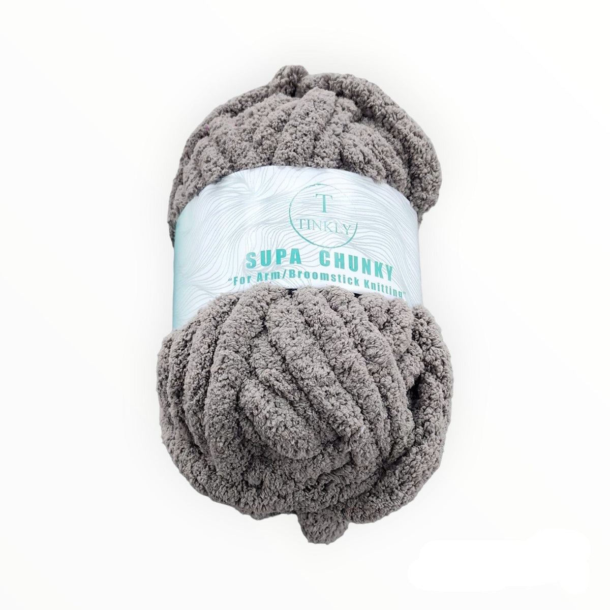 TINKLY Dress Fabrics Tin104a-004 Grey Tinkly Supa Chunky Yarn 250G (7283401523289)