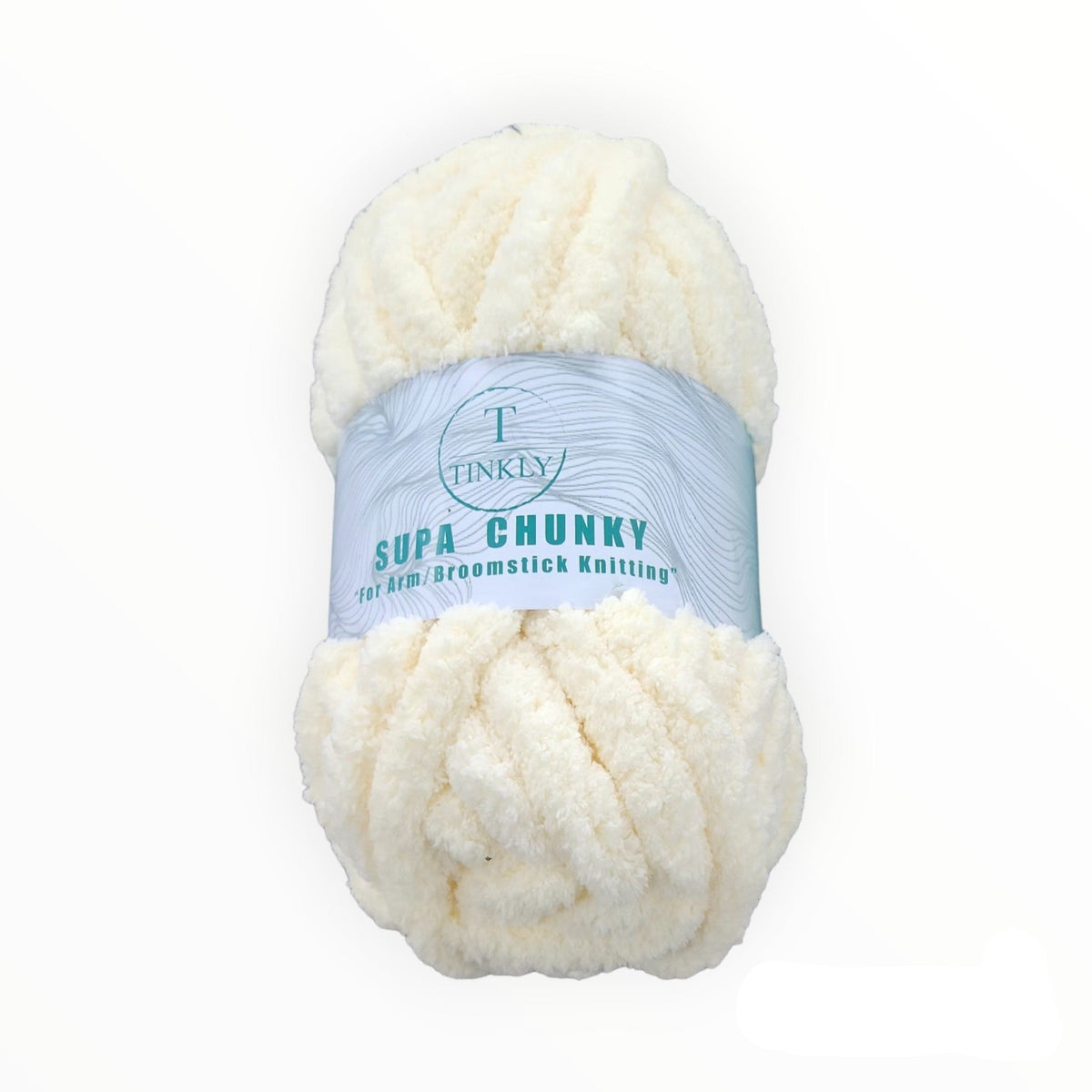 TINKLY Dress Fabrics Tin104a-107 Rich Cream Tinkly Supa Chunky Yarn 250G (7283401523289)